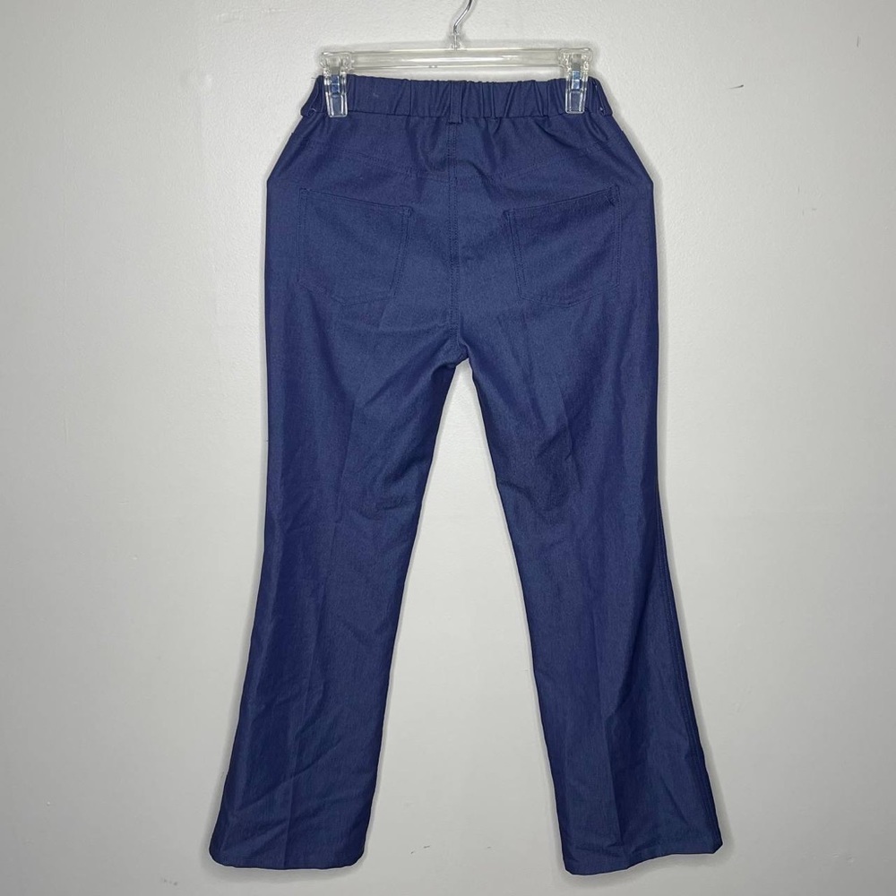 IMAN GC Illusion Stretch Denim PullOn Bootcut Jean DARK INDIGO Plus Sz XS Short